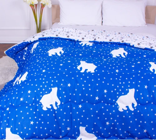 Одеяло антиалергенное с Тенсель Зима №5004 Сolor Fun Line (чехол бязь 100%) Stalk Black Friday