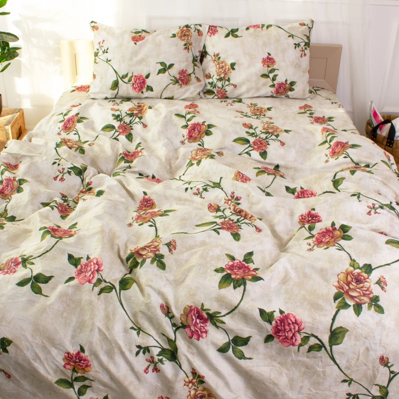 Комплект постельного белья Микрофибра принт 15-0340 Perla