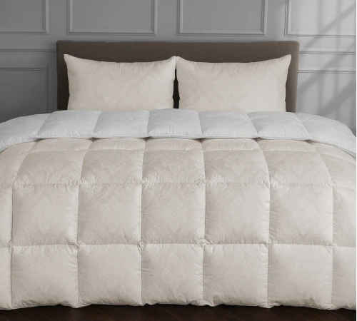 Ковдра пухова 90% білий пух Standart / 10% перо №1505 Ferrero Vanilla 