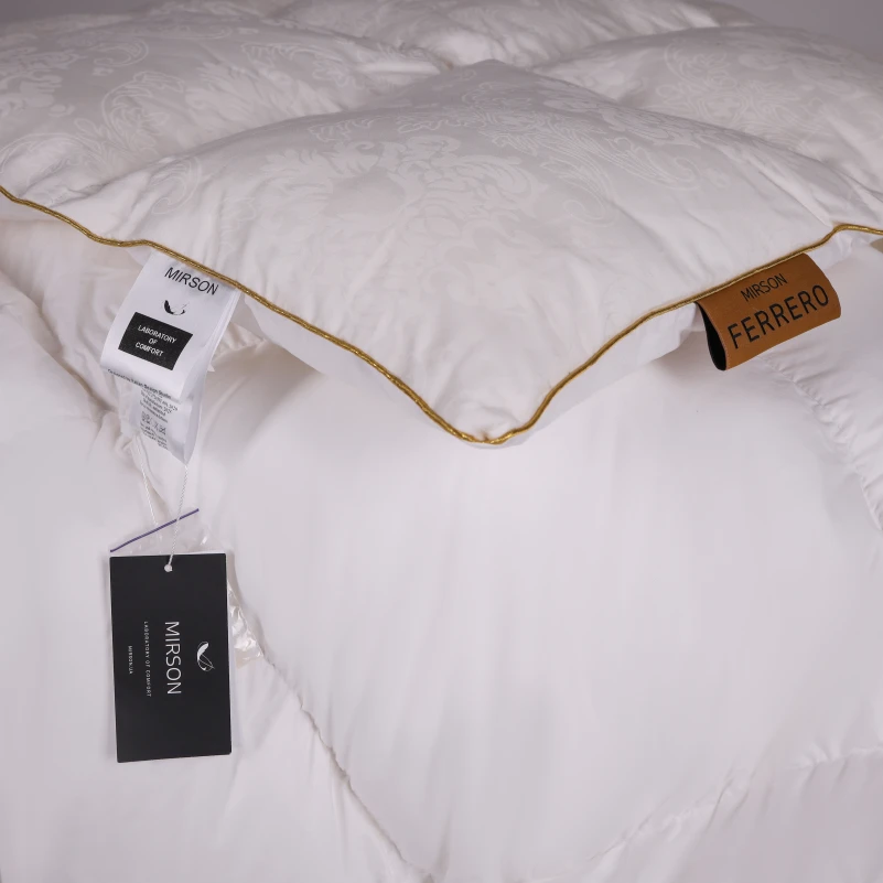 Ковдра пухова 90% білий пух Standart / 10% перо №1505 Ferrero Vanilla - 6