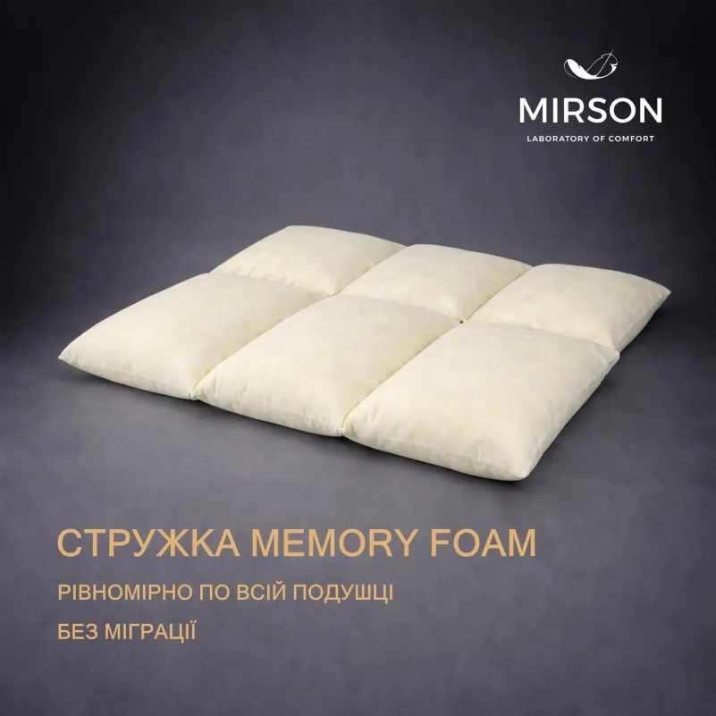 Подушка Eco Light Coral №1763 Memory мікросатин - 9