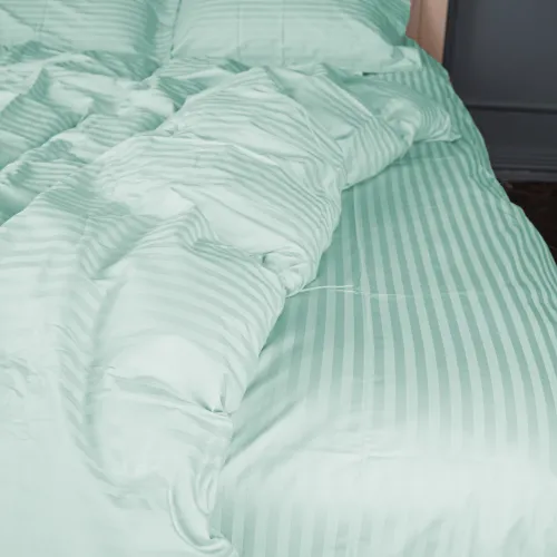 Комплект постельного белья Сатин TEENAGER Satin Stripe 30-0013 Azure - 2