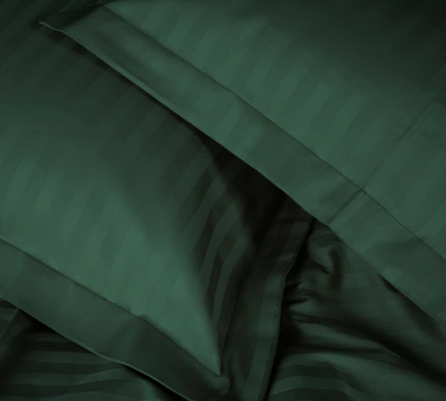 Наволочка Satin Stripe 30-0017 Green Black Friday - 2