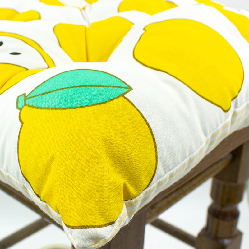 Подушка для стула Бязь Принт 17-0531 Striped Lemon - 7