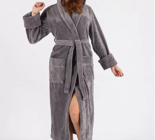 Халат М Gentle Rose gri