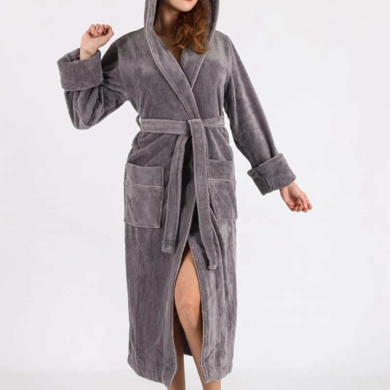 Халат М Gentle Rose gri