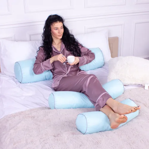 Подушка-валик №8339 Eco Line Blue BamBoo