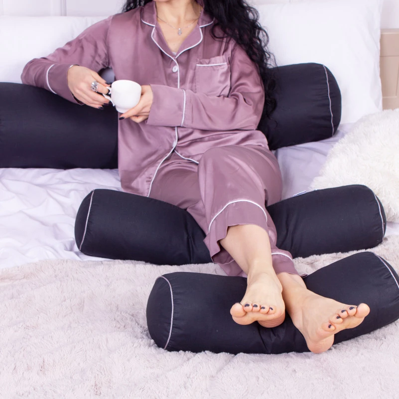 Подушка-валик №8123 Naturale Line 16-9000 Black Stone EcoSilk - 6