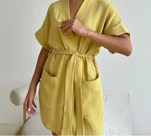 Халат "Soft Muse" mustard