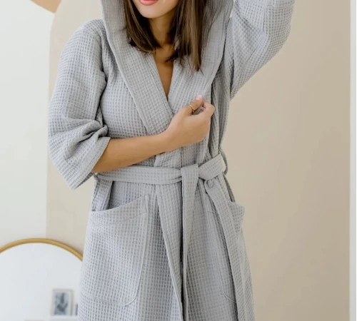 Халат "Cozy Waffle" gray