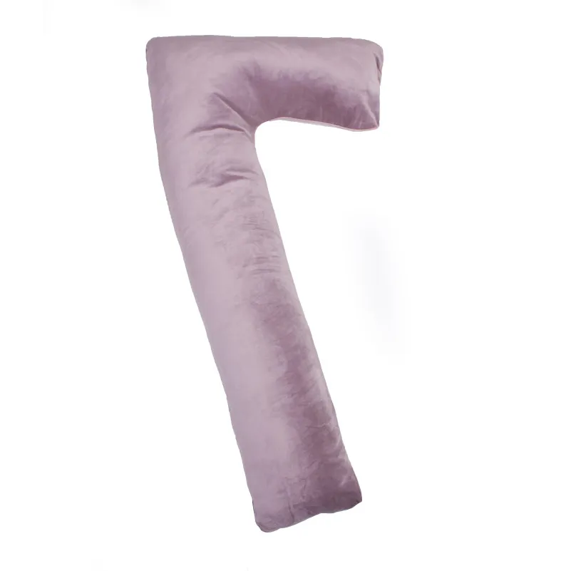 Подушка для беременных и отдыха Г-образная №8457 Velvet Line 28-0005 Ashen EcoSilk велюр - 4