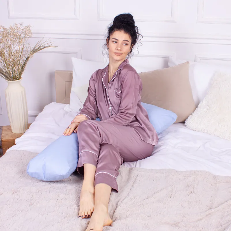 Подушка для беременных и отдыха Г-образная №8417 12-4608 Lucretia EcoSilk Ranforce Elite - 7