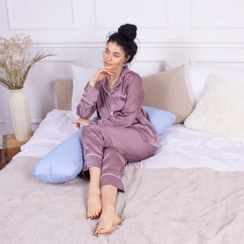 Подушка для беременных и отдыха Г-образная №8417 12-4608 Lucretia EcoSilk Ranforce Elite - 9