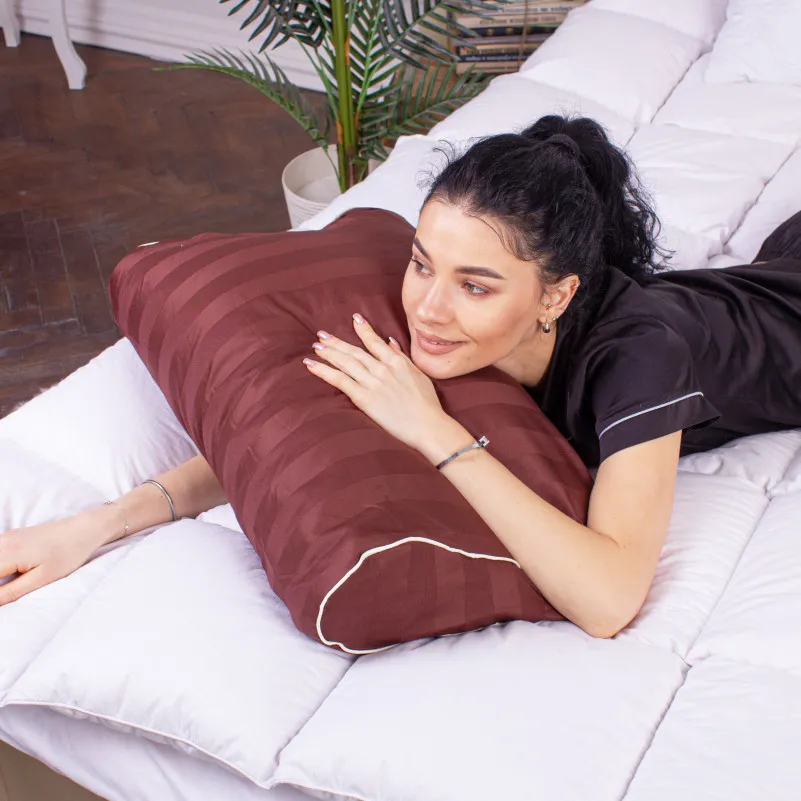 Подушка ортопедична (стружка Memory) №4231 Noble stripe Lorenzo 58*40*10,5 см - 5