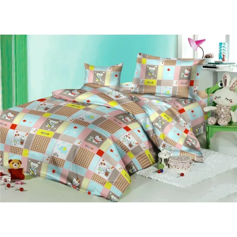 Простынь Бязь 17-0501 Hello kitty