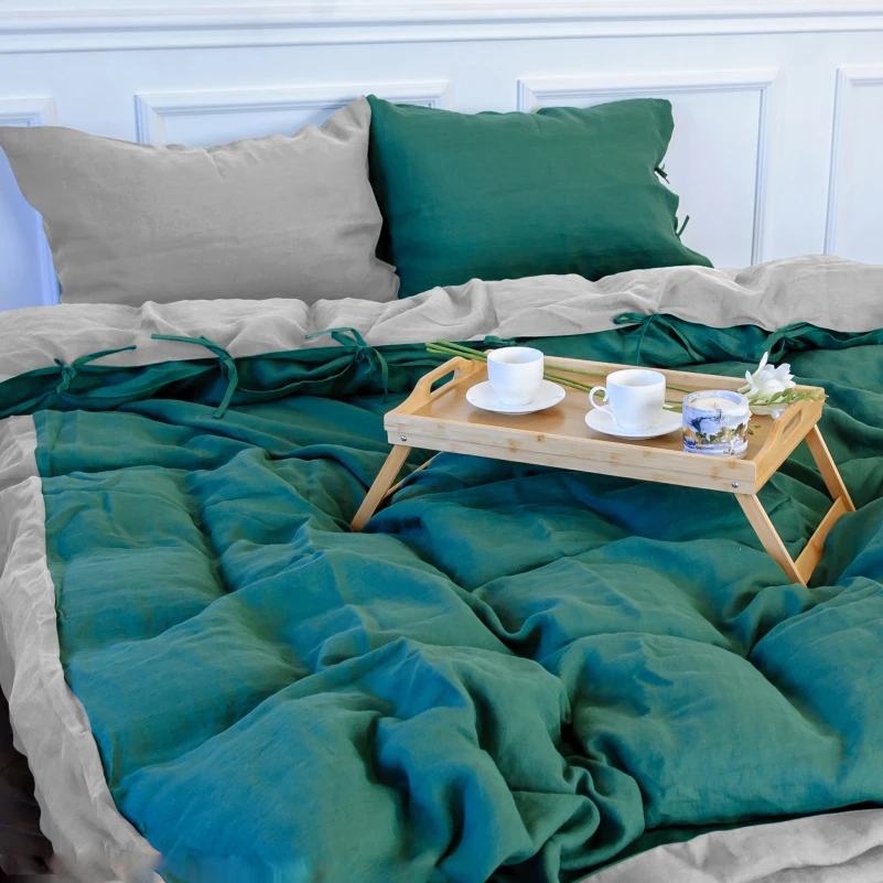 Пододеяльник Лен Organic Natural Line "Green meadow" - 6