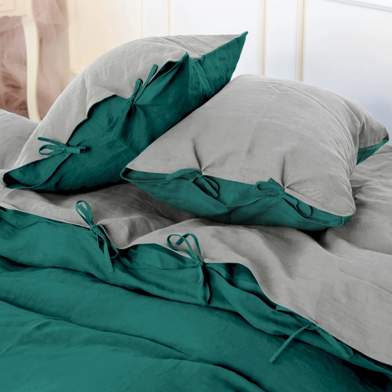 Пододеяльник Лен Organic Natural Line "Green meadow" - 14