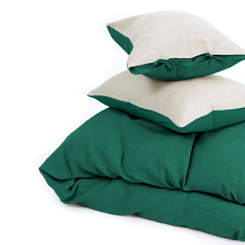 Пододеяльник Лен Organic Natural Line "Green meadow" - 17