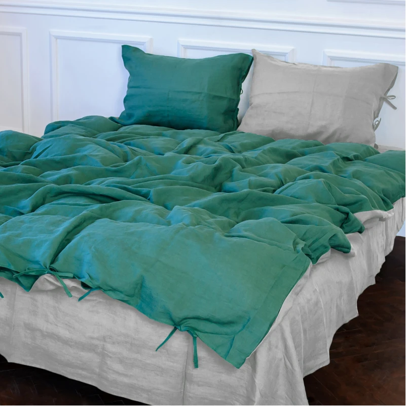 Пододеяльник Лен Organic Natural Line "Green meadow" - 7