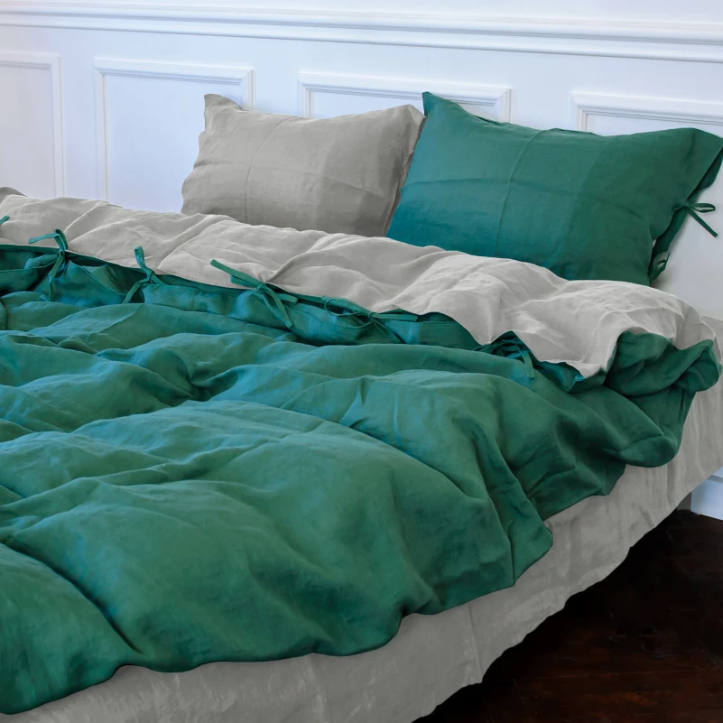 Пододеяльник Лен Organic Natural Line "Green meadow" - 8