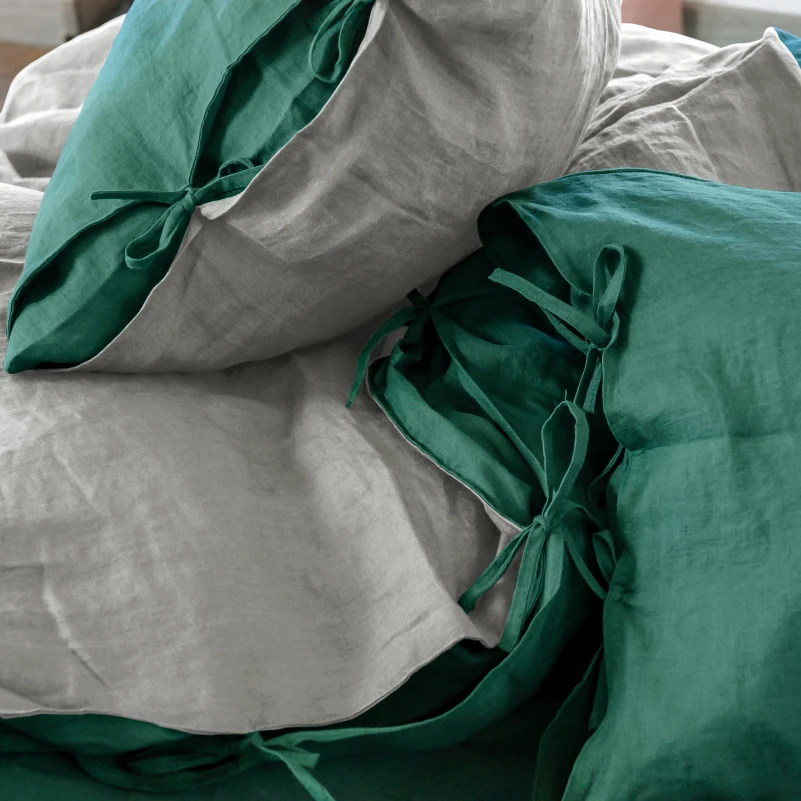 Пододеяльник Лен Organic Natural Line "Green meadow" - 11