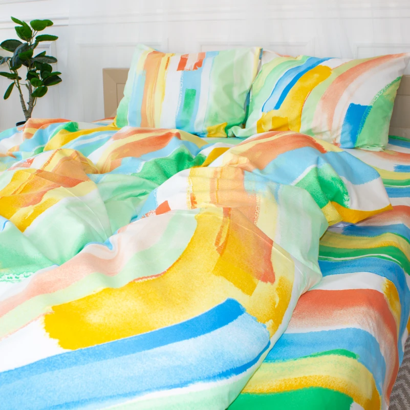 Комплект постельного белья Ranforce Elite 17-0577 Summer paint - 4