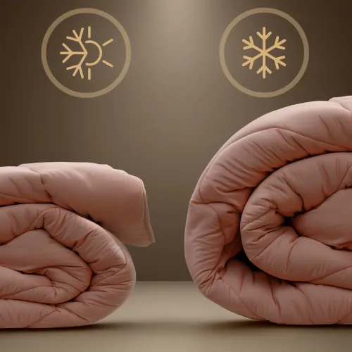 Набір антиалергенний з Тенсель Супер Теплий Eco Light Coral №1756 (ковдра + подушки 50*70 середні) - 4