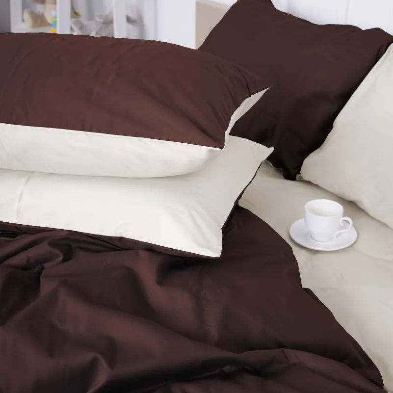 Комплект постельного белья Сатин JUNIOR Lactic 0001+0211 - 1