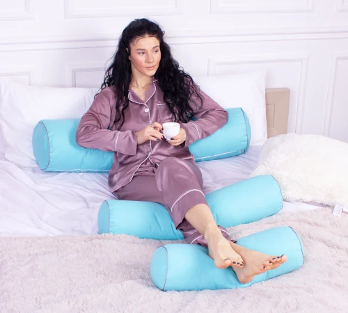 Подушка-валик №8114 Naturale Line 11-2208 Mint EcoSilk