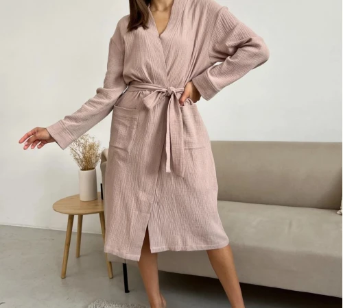 Халат "Pure Muslin" latte