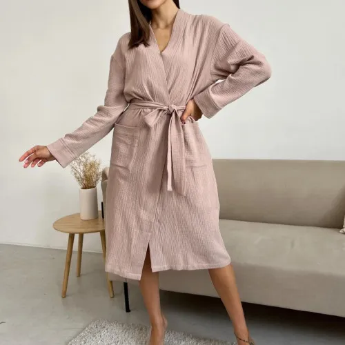 Халат "Pure Muslin" latte