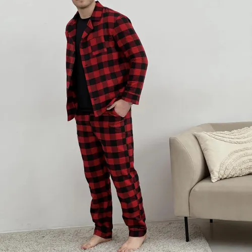 Піжама "Flannel Comfort" red/black - 1