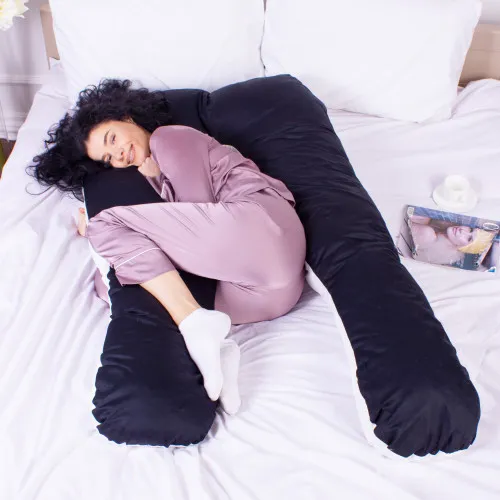 Подушка для беременных и отдыха U-образная № 8029 Delicate Satin "Classic" EcoSilk сатин