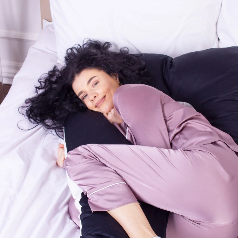 Подушка для беременных и отдыха U-образная № 8029 Delicate Satin "Classic" EcoSilk сатин - 6