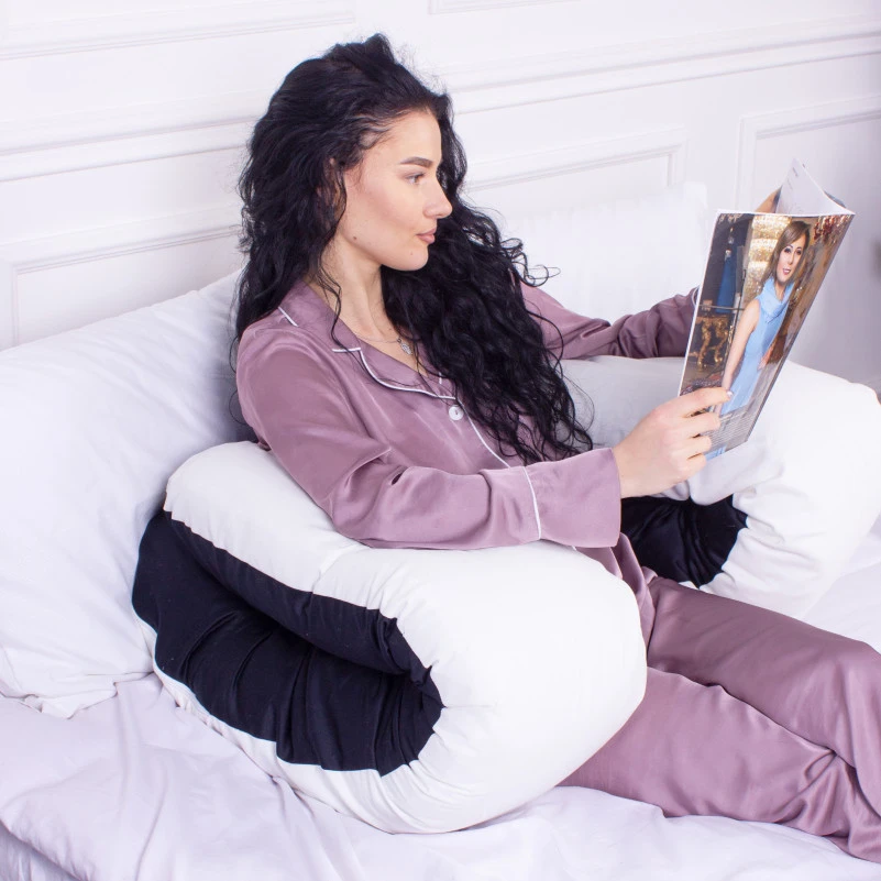 Подушка для беременных и отдыха U-образная № 8029 Delicate Satin "Classic" EcoSilk сатин - 8