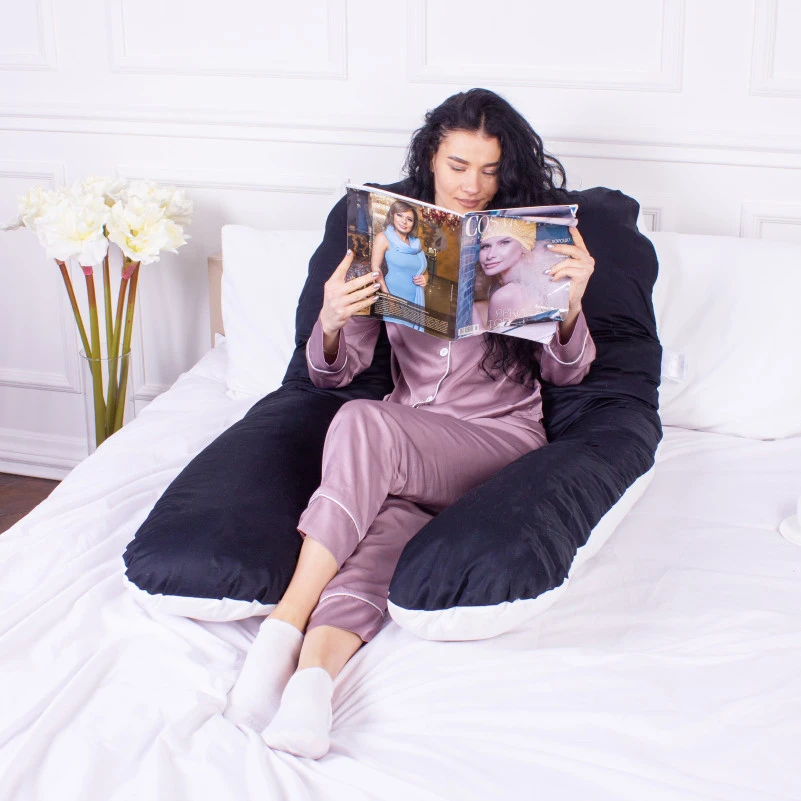 Подушка для беременных и отдыха U-образная № 8029 Delicate Satin "Classic" EcoSilk сатин - 10