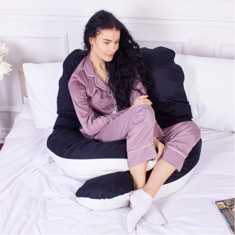 Подушка для беременных и отдыха U-образная № 8029 Delicate Satin "Classic" EcoSilk сатин - 11