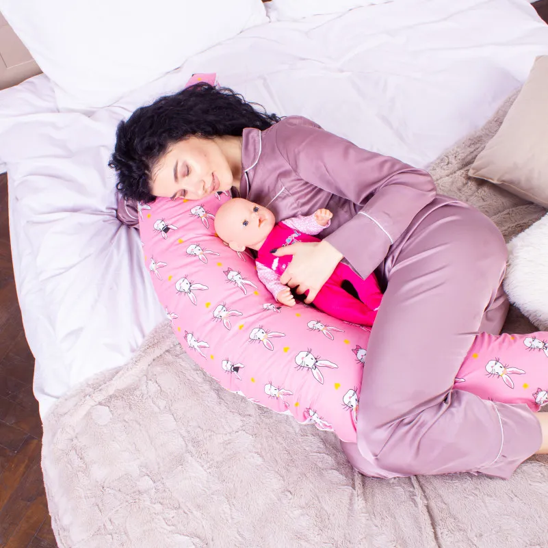 Для беременных и кормления №8621 Print Line 17-0528 Bunnies pink 50% Memory - 7