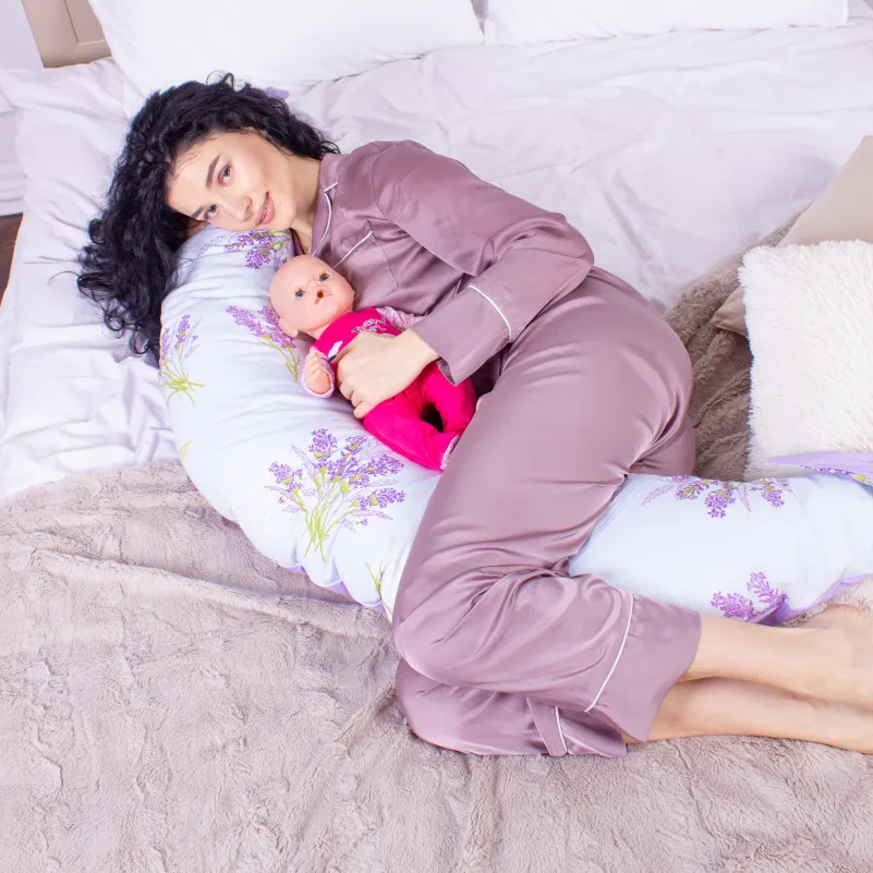 Для беременных и кормления №8641 Print Line 17-0130 Lavender sea 100% Memory - 3