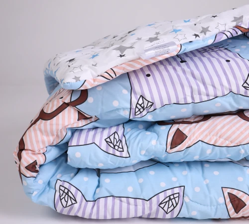 Одеяло хлопковое Сolor Fun Line Whales №2817 хлопок бязь (летнее) Black Friday - 2