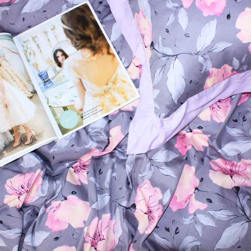 Комплект постільної білизни Сатин ELIT "Aster" - 17