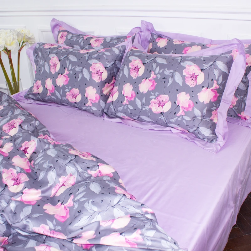 Комплект постільної білизни Сатин ELIT "Aster" - 12