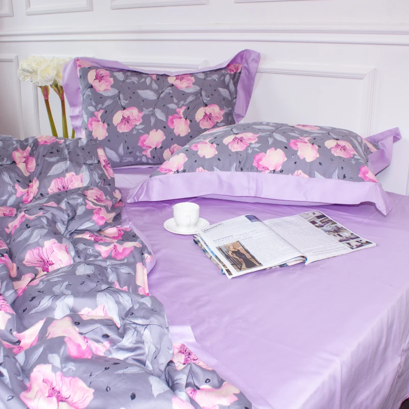 Комплект постільної білизни Сатин ELIT "Aster" - 15