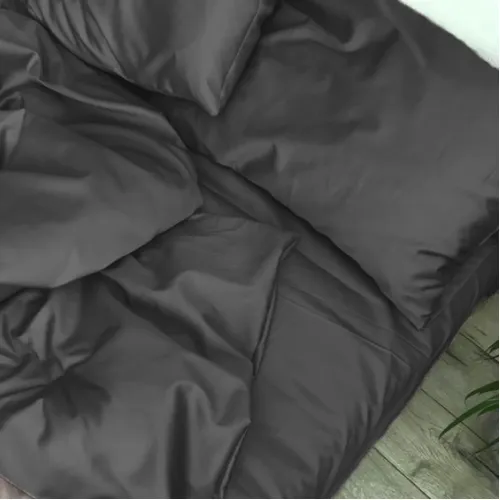 Комплект постельного белья Сатин LITTLE KIDS Satin Light Pro 10-005 Dark Gray - 2
