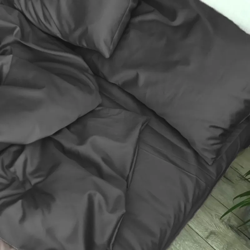 Комплект постельного белья Сатин LITTLE KIDS Satin Light Pro 10-005 Dark Gray - 1