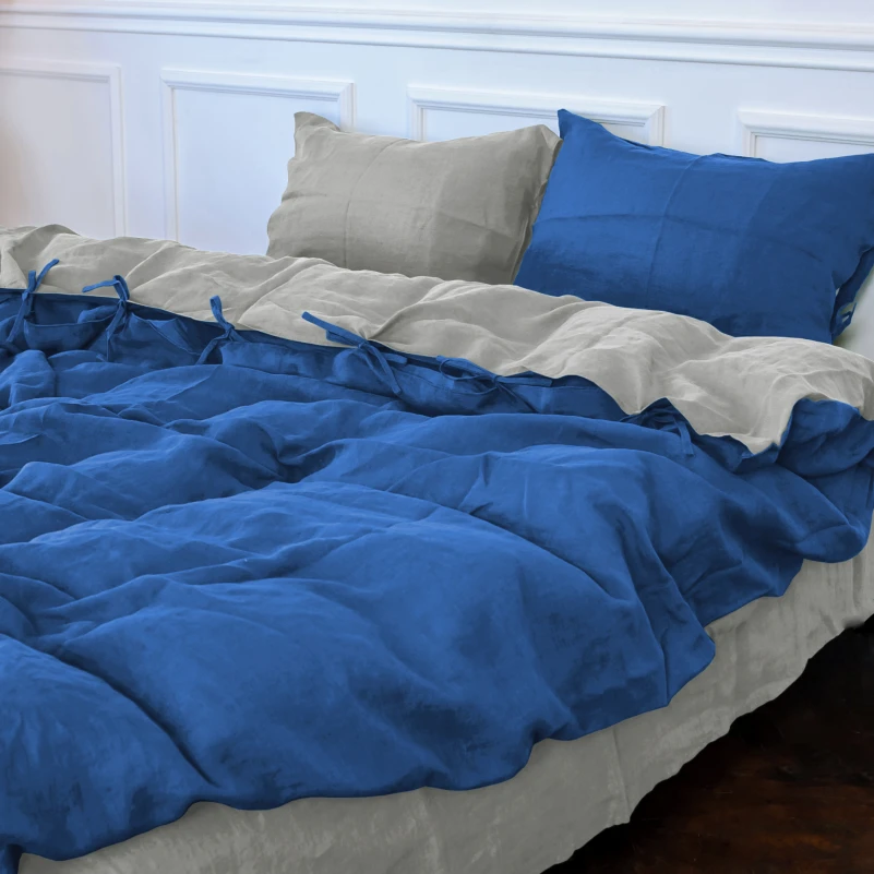 Пододеяльник Лен Organic Natural Line "Aquamarine" - 9