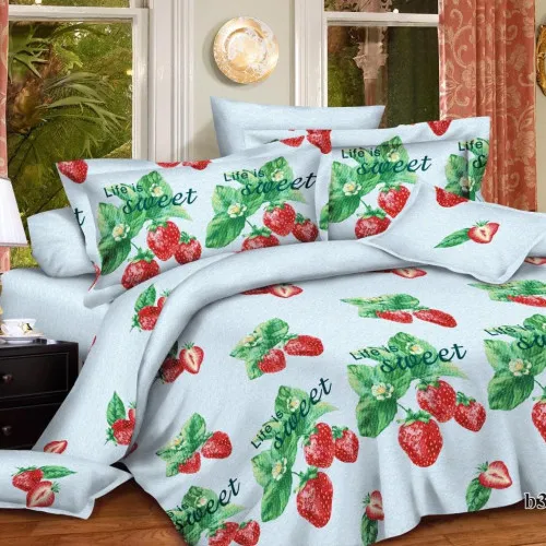 Комплект постільної білизни 100% поліестер 15-0604 Life is sweet - 2