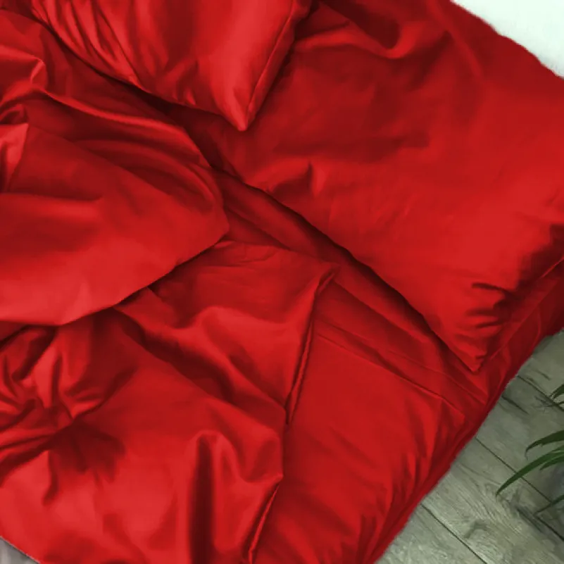 Комплект постельного белья Сатин JUNIOR Satin Light Pro 10-007 Red - 1