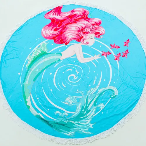 Пляжное полотенце №5058 Summer Time Mermaid