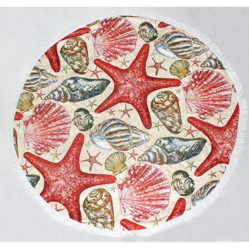 Пляжное полотенце №5078 Summer Time Seashells